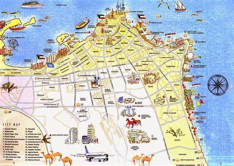 Kuwait City Street Maps And Metro Maps Free Printable Maps