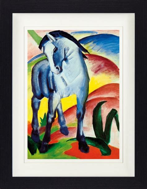 1art1 Bild Mit Rahmen Franz Marc Blaues Pferd I 1911