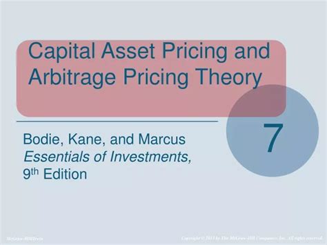 Ppt Capital Asset Pricing And Arbitrage Pricing Theory Powerpoint