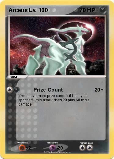 In the us, it was initially published by wizards of the coast; Pokémon Arceus Lv 100 13 13 - Prize Count - My Pokemon Card