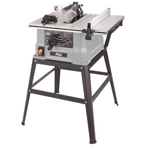 Blue Hawk Table Saw 10 In Spring Steel Blade 15 Amp Table Saw At