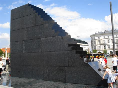 Monument To The Victims Of The Smolensk Tragedy Of 2010 In Warsaw Poland [oc] [3072x2304] R