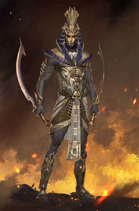 Artstation Character Design Yunhao Zheng Egyptian Warrior Egypt