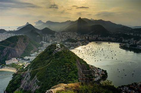Rio De Janeiro View From Sugarloaf Mountain Over The City