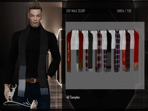 Dsf Male Scarf By Dansimsfantasy At Tsr Sims 4 Updates