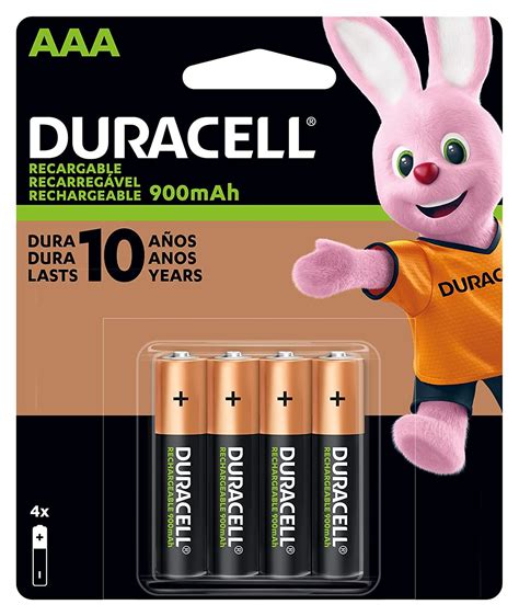 Duracell Rechargeable AAA Batteries, 4 Count: Amazon.in: Electronics