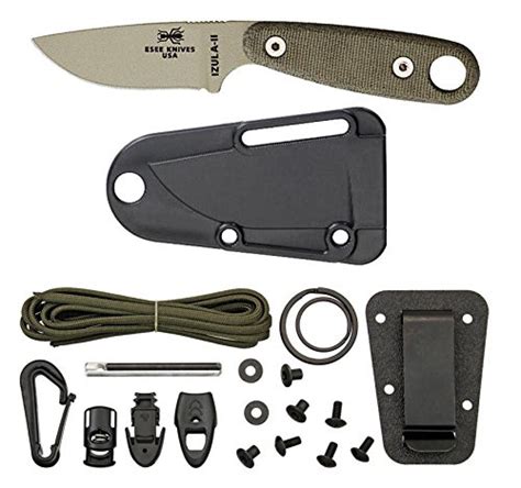 Esee Knives Izula Ii Desert Tan Knife With Survival Kit Camp Stuffs