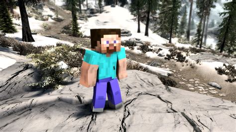 Sexy Minecraft Steve At Skyrim Special Edition Nexus Mods And Community