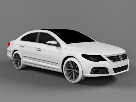 Volkswagen Passat Cc 3d Model 3ds Max Files Free Download Modeling