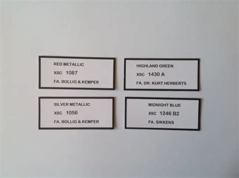 Ford Capri Paint Code Sticker Decals X2 Your Colour Choice £649