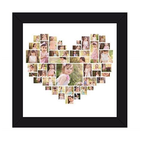 Heart Shaped Photo Collage Frame 47 Photos
