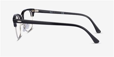 ray ban rb5154 clubmaster browline black frame eyeglasses eyebuydirect