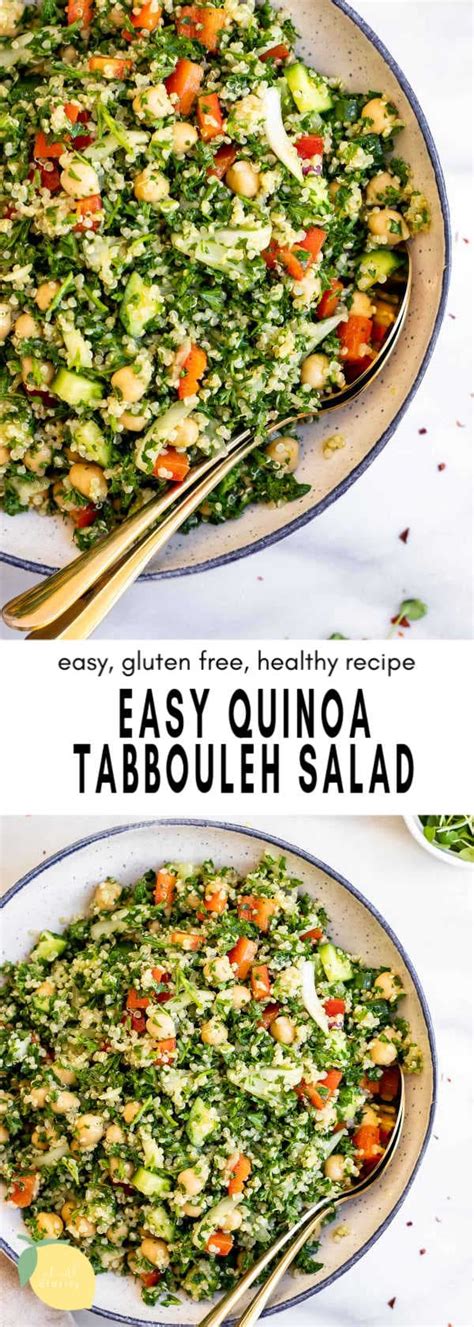 Easy Quinoa Tabbouleh Salad Gluten Free Eat With Clarity