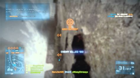 Knifing A Colonel Service Star 100 In Bf3 Youtube