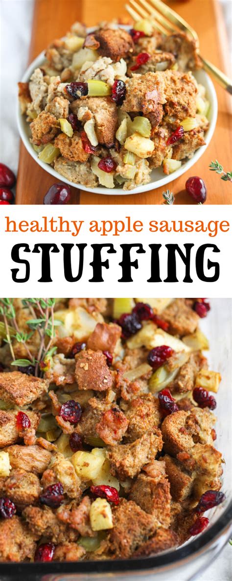 Healthier Apple Sausage Stuffing Recipe Healthy Apple Whole Food