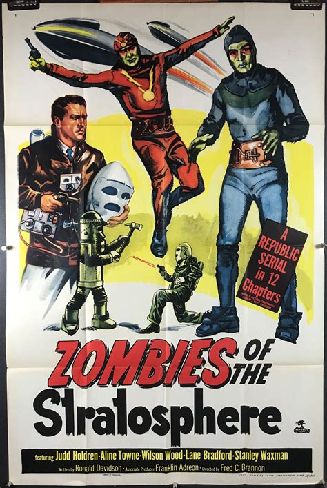 Zombies Of The Stratosphere Original Vintage Sci Fi Movie Poster Original Vintage Movie Posters