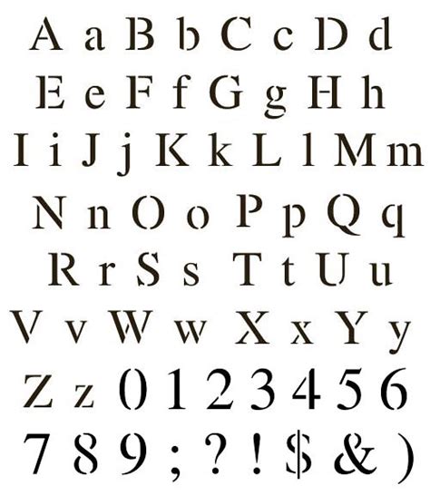Cc0073 Times New Roman Alphabet Letter Stencils Times New Flickr