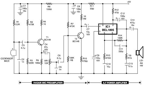 Condenser Mic Preamp Circuits Amplifier