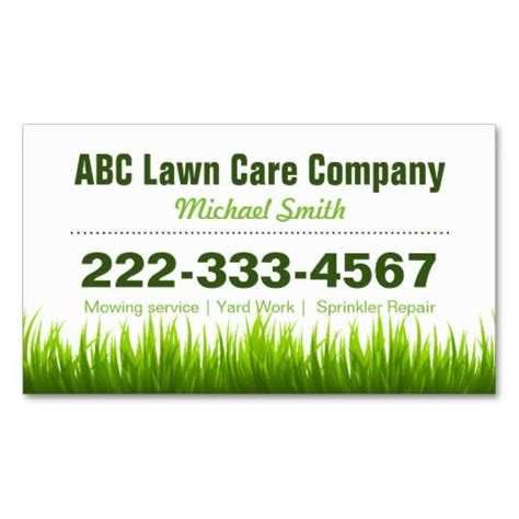 Never miss another service appointment. Lawn Care Landscaping Services Appointment Card Business ...