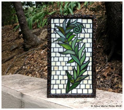 Fern Mosaic By Anne Marie Price Stainedglass Glass Mosaic Amp Art