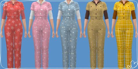 Annetts Sims 4 Welt Horse Ranch Jumpsuits Recolors