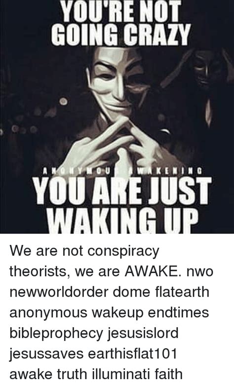 Youre Not Going Crazy You Are Just Waking Up We Are Not Conspiracy