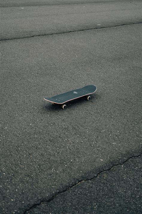 Skateboard Skate Asphalt Coating Minimalism Hd Phone Wallpaper