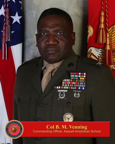 Colonel Benjamin M Venning Training Command Biography