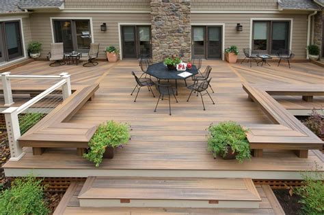 Aménagement terrasse extérieur composite - veranda ...