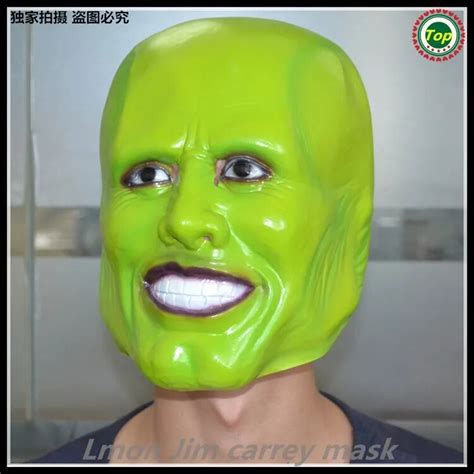 Free Shipping Halloween Creepy Adult Latex Trick Jim Carrey The Mask