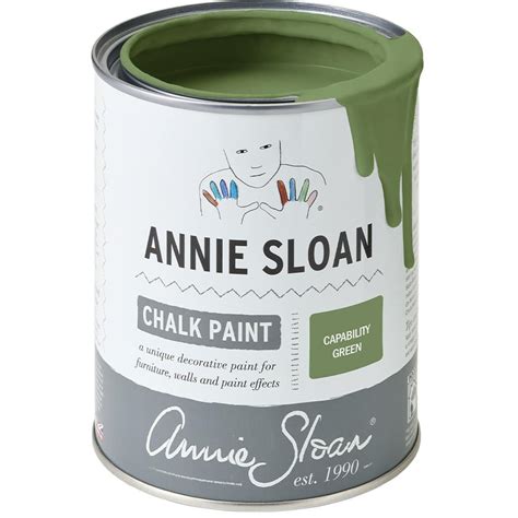Capability Green Rhs Chalk Paint By Annie Sloan 1 Litre Pot