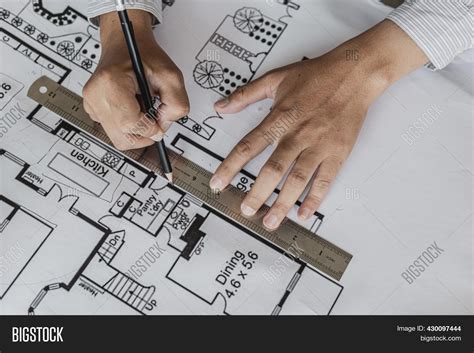 Architect Uses Ruler Image And Photo Free Trial Bigstock