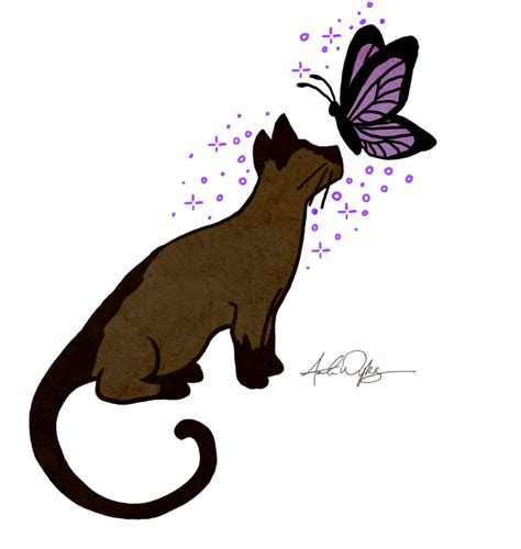 Doodle Cat And Butterfly By 8manderz8 On Deviantart