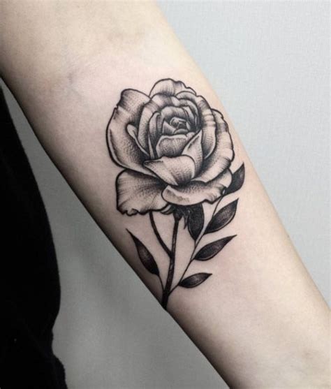 Download image more @ www.caponetattoos.com. Beautiful Blackwork Rose Tattoo by Magdalena Hipner | Rose ...