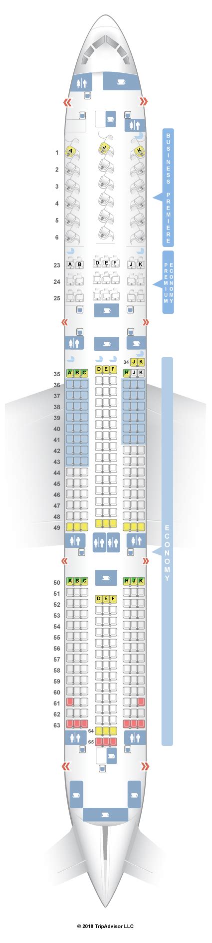 Boeing Dreamliner Seat Map