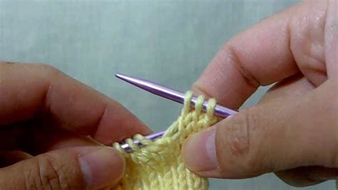 How To Knit M1r Make 1 Right Increasing 1 Stitch Youtube