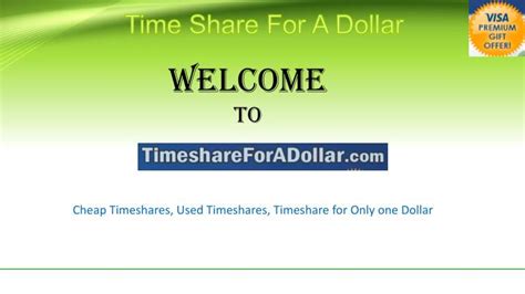 PPT - Timeshare For A Dollar | Free Timeshare | Cheap Timeshares ...
