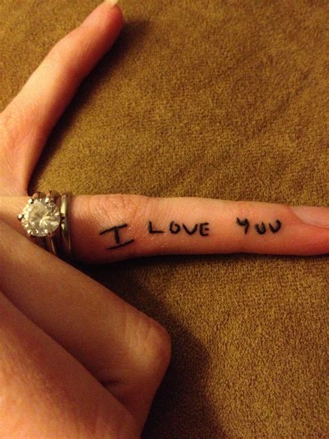 Update 79 Handwritten I Love You Tattoo Best Ineteachers