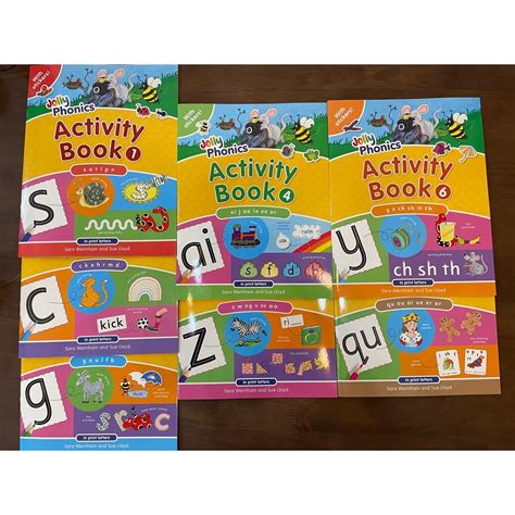 Jolly Phonics Activity Books 1 7 Include Extra Learning Materials