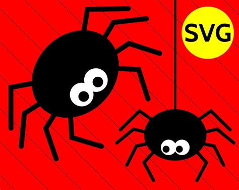 Svg Hanging Spider Svg Cut Files For Cricut And Silhouette Halloween Svg