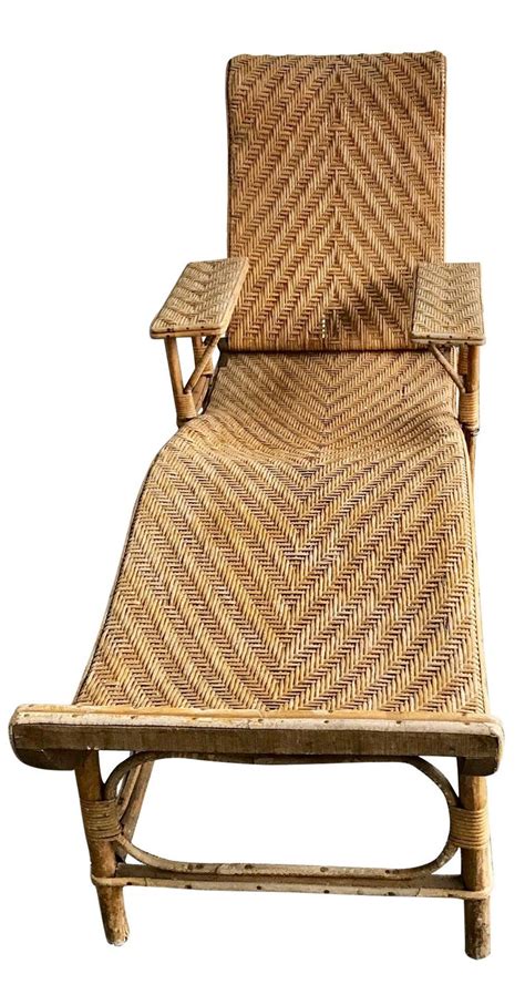 Buy antique chaise longue and get the best deals at the lowest prices on ebay! Vintage Adjustable Bamboo and Rattan Chaise Lounge at 1stdibs