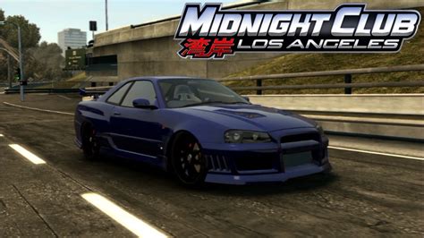 Midnight Club Los Angeles Nissan Skyline Gt R R34 Customization