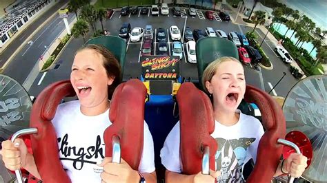 Girls Passing Out 5 Funny Slingshot Ride Compilation Video Dailymotion