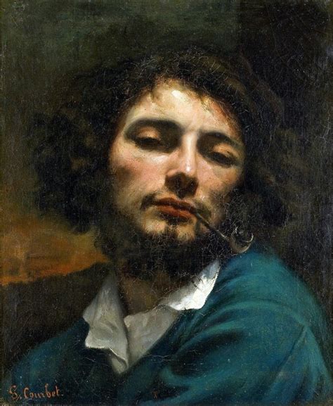 Self Portrait With Pipe By Gustave Courbet Obelisk Art History