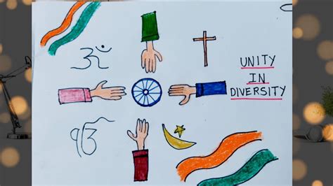 Drawing Poster On Unity In Diversity Unity In Diversity Drawings