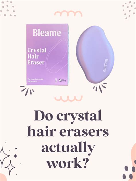 Honest Bleame Crystal Hair Eraser Review • The Fit Cookie