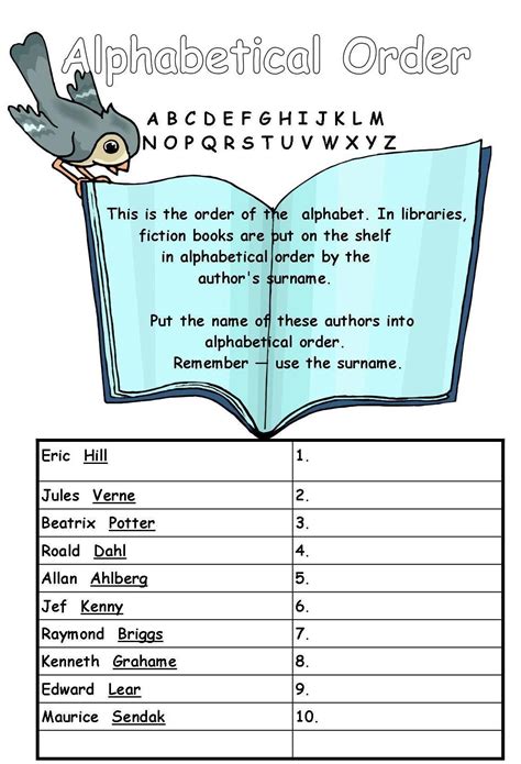 Gurus Alphabet Kids How To Make Your Library Shelving Alphabetical