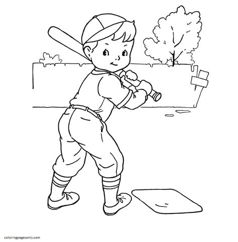 Baseball Coloring Pages Free Printable Coloring Pages