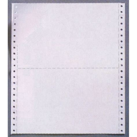 11 X 95 Continuous Computer Paper With Mid Cross Perforation