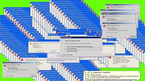 Green Screen Windows Xp Error Virus Error ☢ Footage